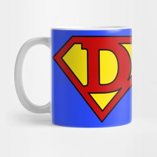 Superhero Symbol Letter D Mug